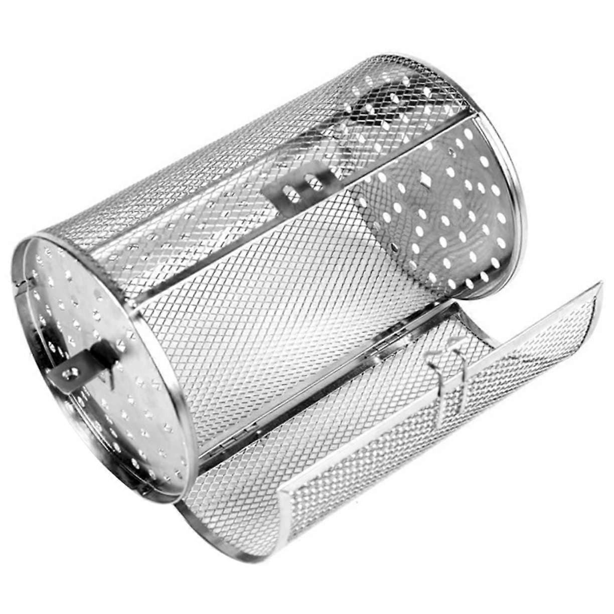 Grill Cage for Even Roasting of Vegetables and Nuts, Rotation Design for Easy Assembly and Durability Across Various Grills