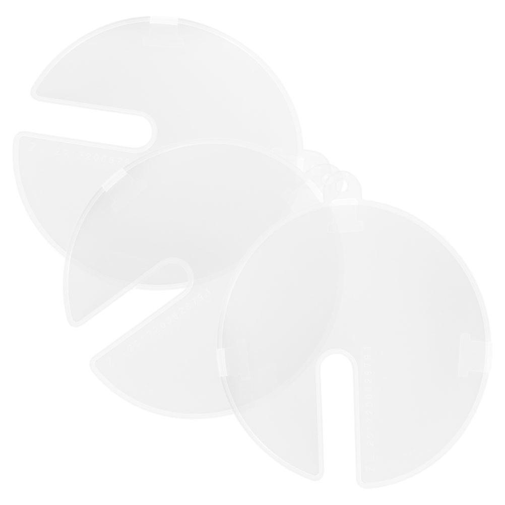 Egg Bowl Whisks Lid Plastic Splatter Guard for Mixer Bowls Baking 18.80X18.80X0.20CM Cream Mixing Simple Design 3Pcs