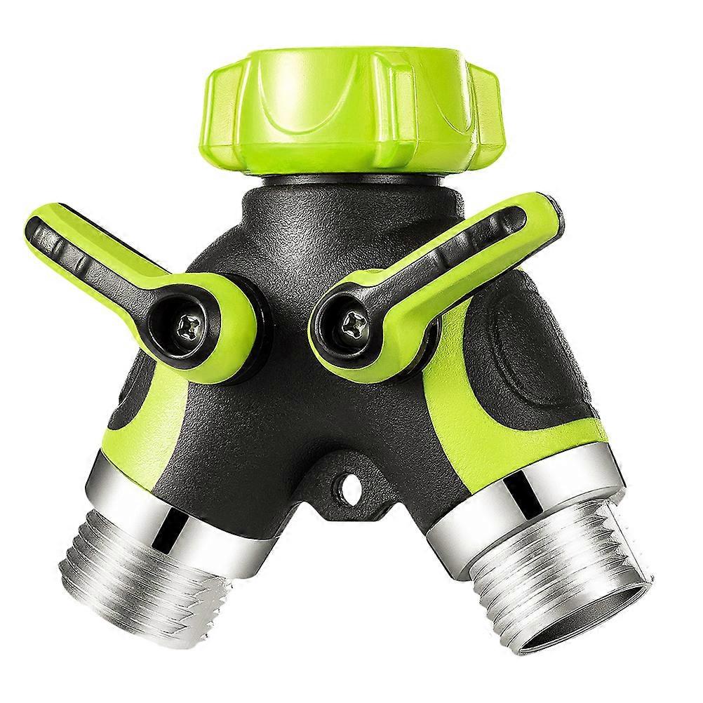 Durable Green Zinc Alloy Hose Connector for Garden Use with Comfortable Grip YDistributor 3/4 Inch