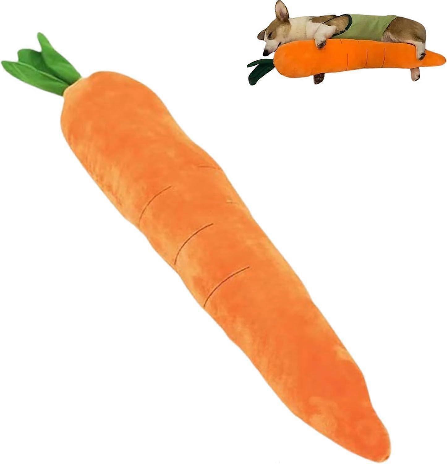 Cute carrotshaped dog toy, plush chew toy for dogs (1 piece)