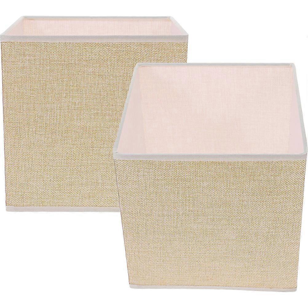 Square Linen Lampshade for Hanging & Table Lamps – Durable Fabric, Eye Protection Design, Home Decor & Unique Lighting