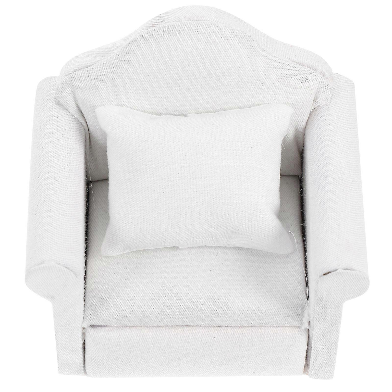 White Mini Sofa Bed for Small Pets Like Hamsters and Chinchillas Comfortable Cozy Decor Friendly