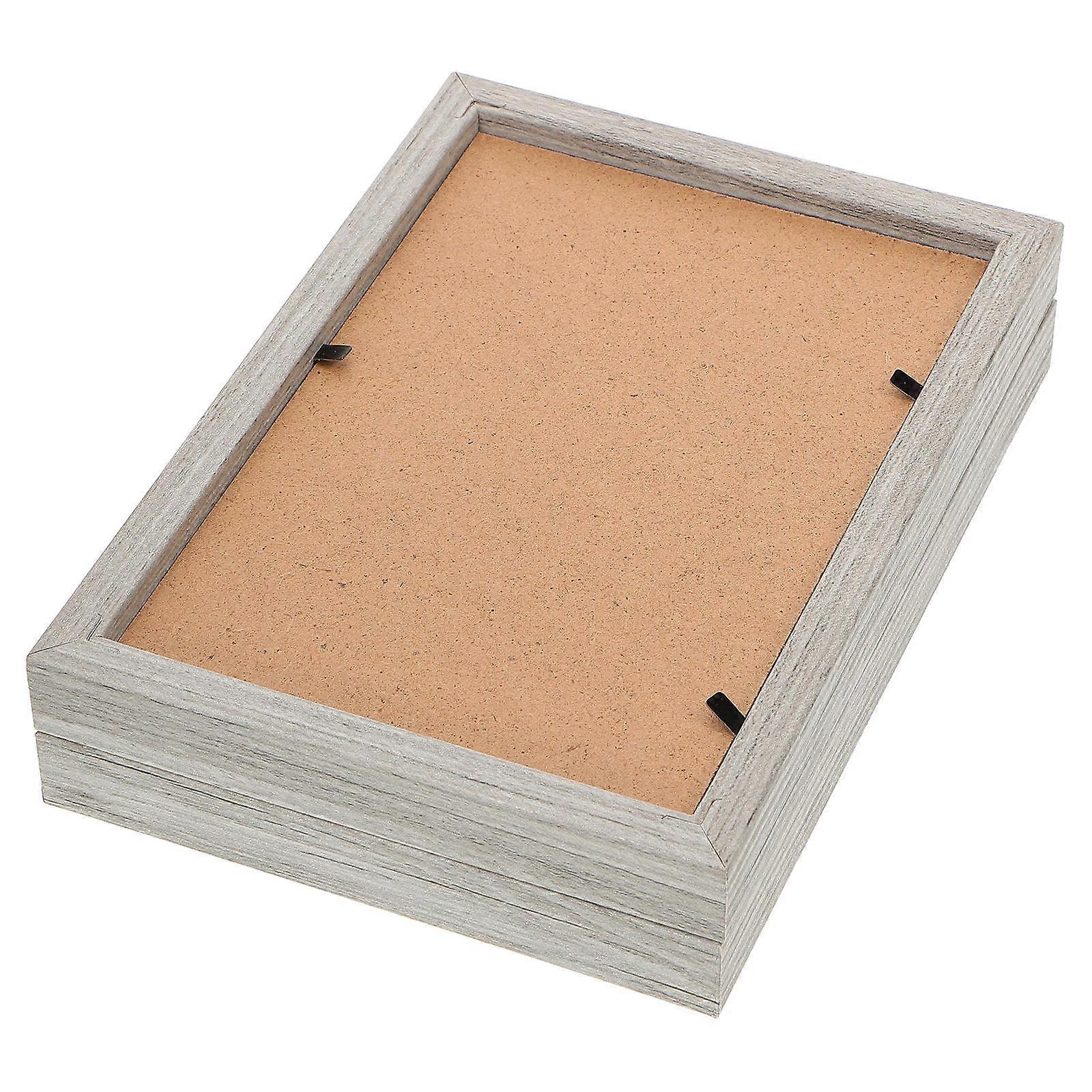 Decorative Picture Frames Dual Display Foldable Wooden Rectangular 1Set