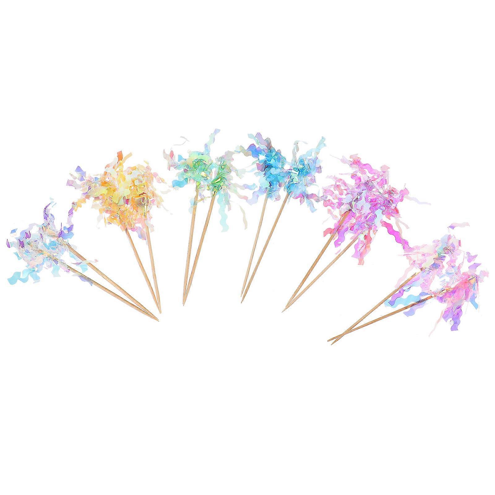 48 قطعة كب كيك توبرز بهرج شكل اختيارات الغذاء للحلويات المعجنات الآيس كريم تصميم رائع