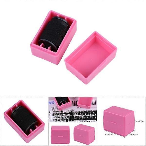 Messy Code Roller Security Stamp for Identity Theft Privacy Protection (Pink)
