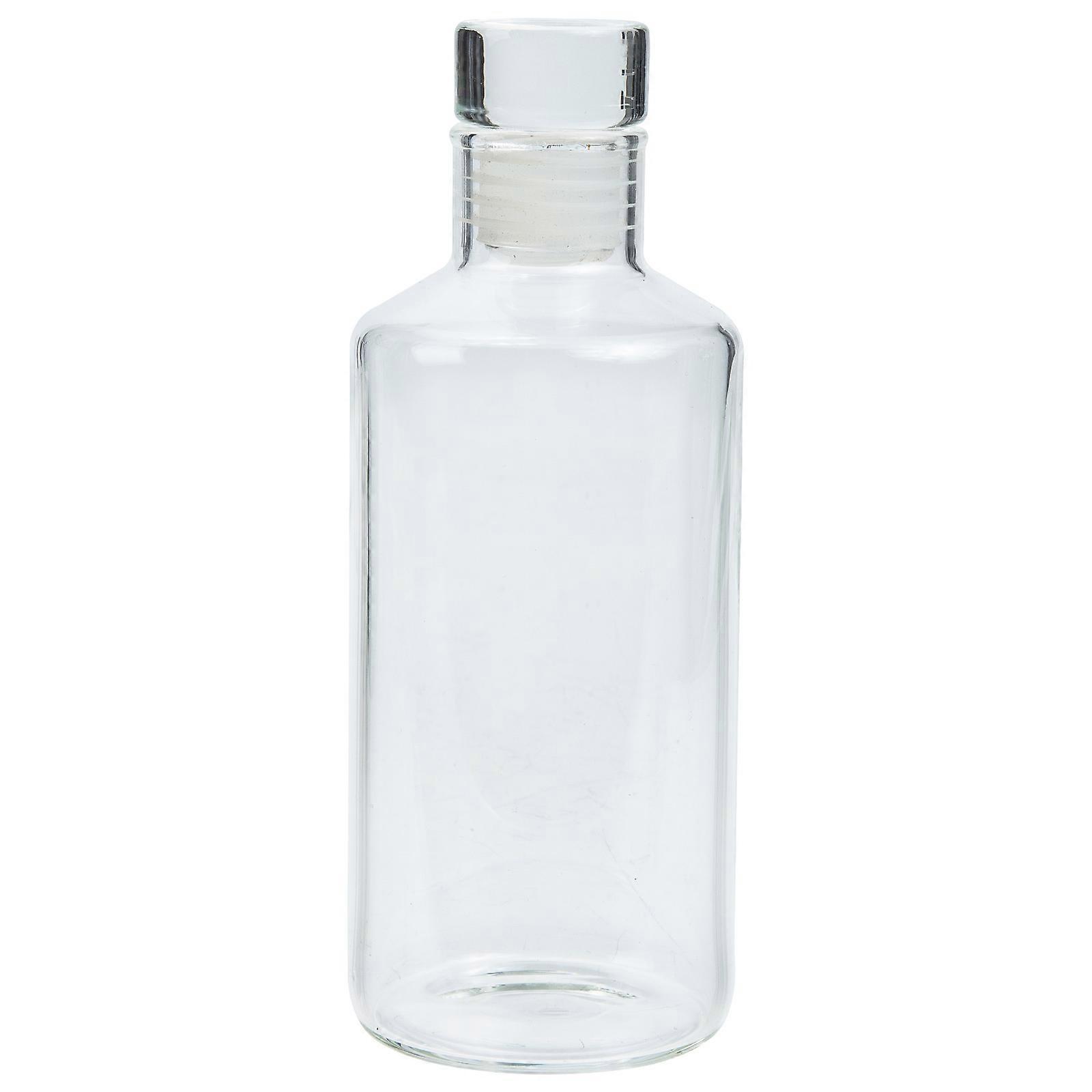 Glass Drinking Bottle Juice Cup Simple Appearance Hygienic Design Safe for Health 300ml 1Set