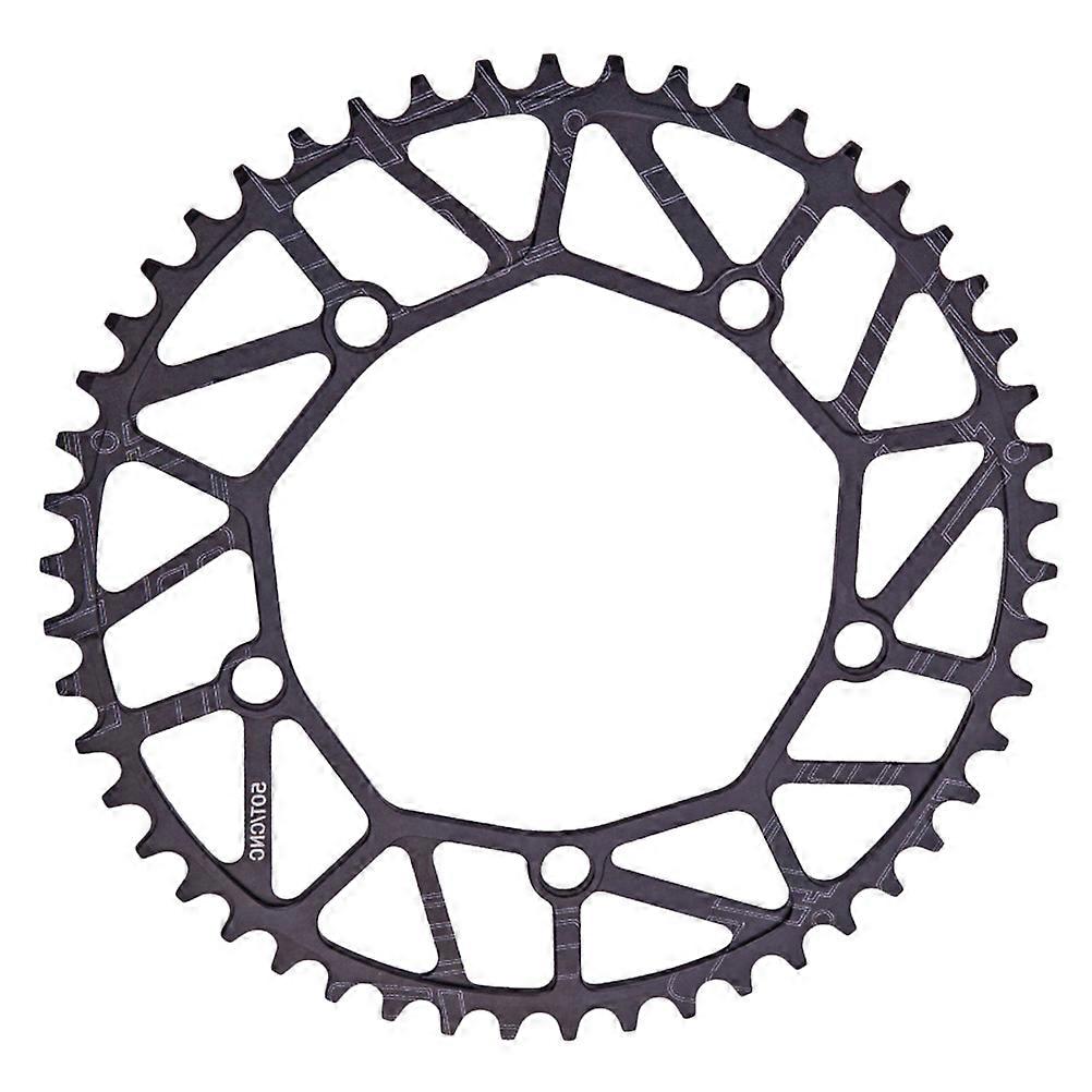 Premium Aluminum Alloy Bike Single Chain Ring for Protection and Durability 130mm BCD Black