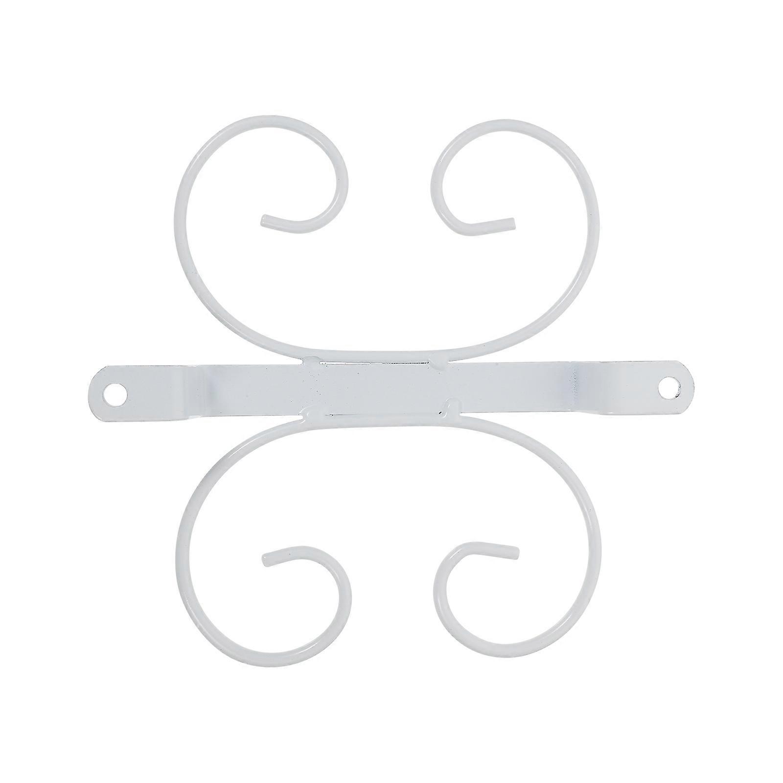 Creative Wine Glass Holder Rack for Home Use Iron Material White Kitchen Space