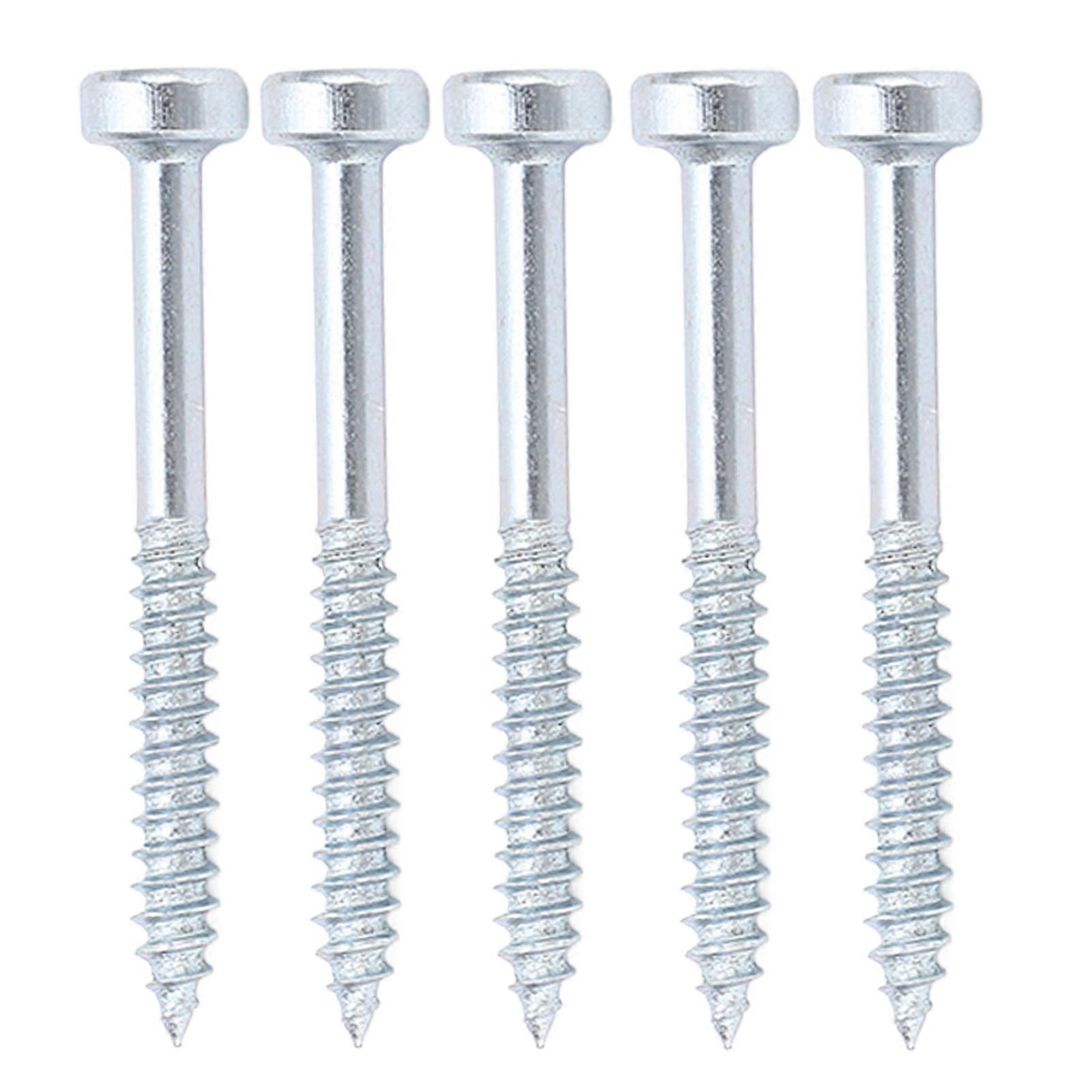 100Pcs Square Drive Self Tapping Screw Zinc Plated Fine Thread Self Tapping Screw 38mm 1‑1/2in 