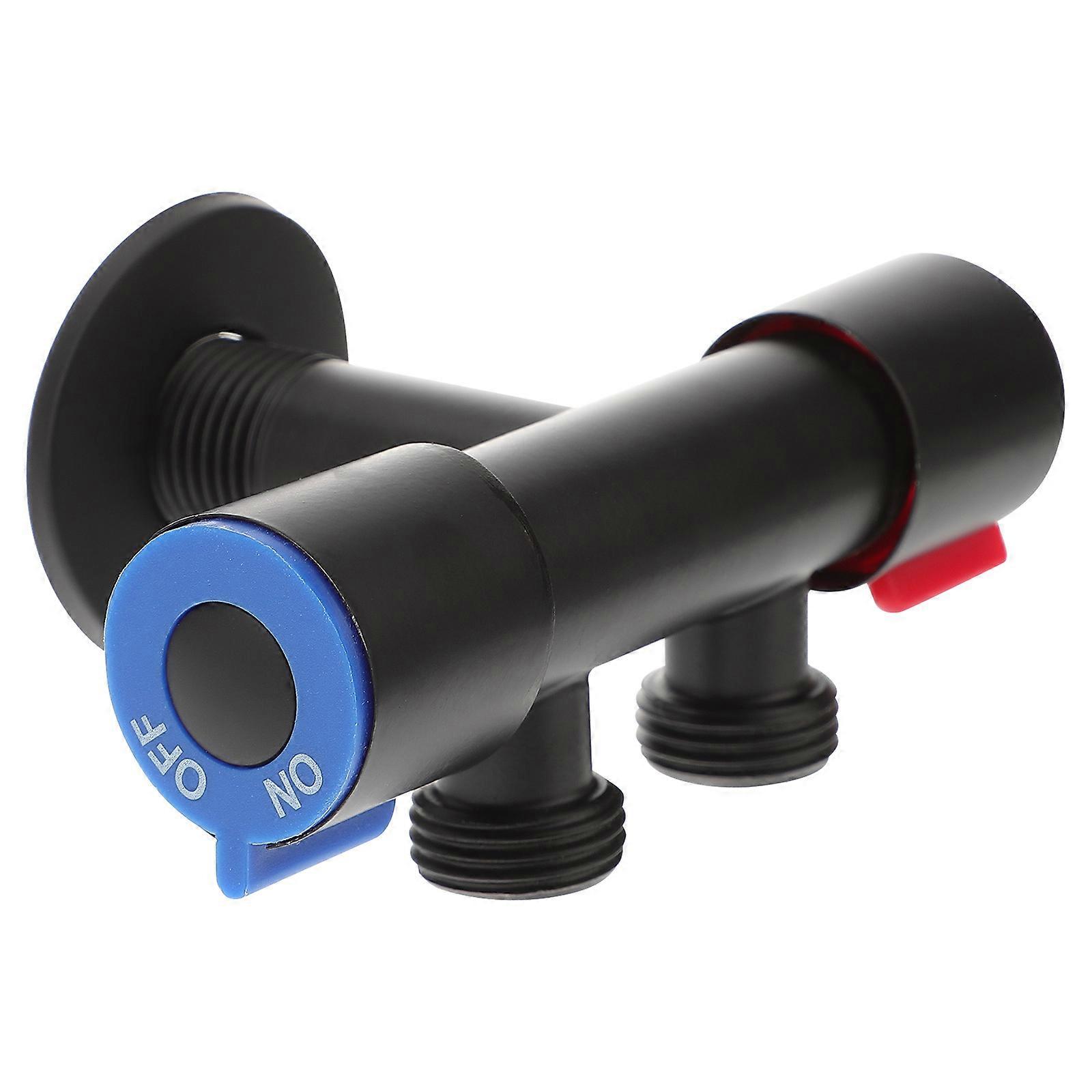 Stainless Steel Angle Stop Valve for Toilet Black Water Shut Off Valve Durable and Easy to Install