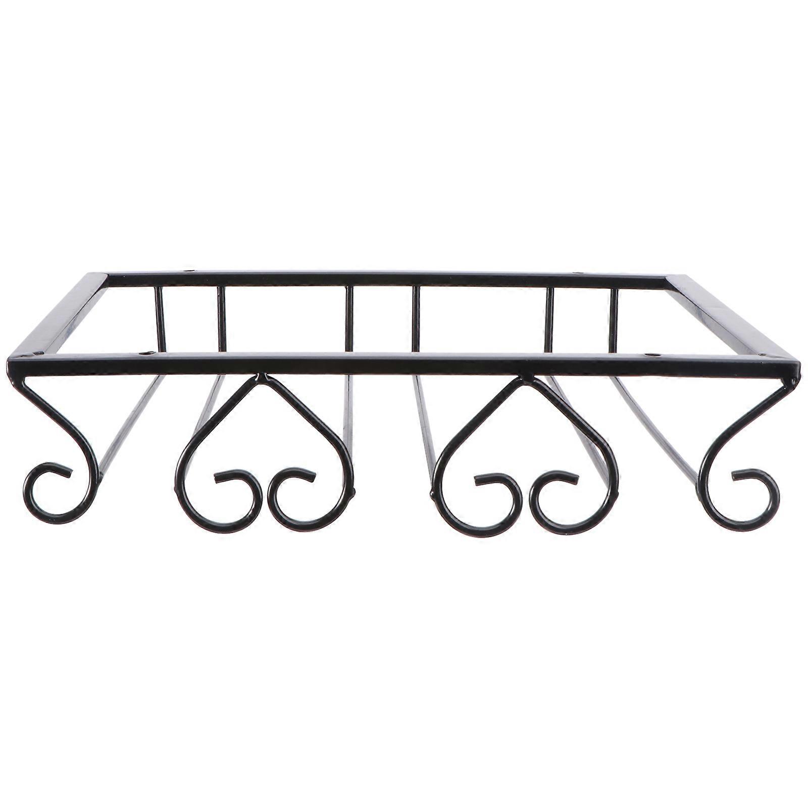 حامل كأس النبيذ على شكل قلب الحديد الأسود لتوريد المطبخ المنزلي رف معلق الإبداعي 1 قطعة