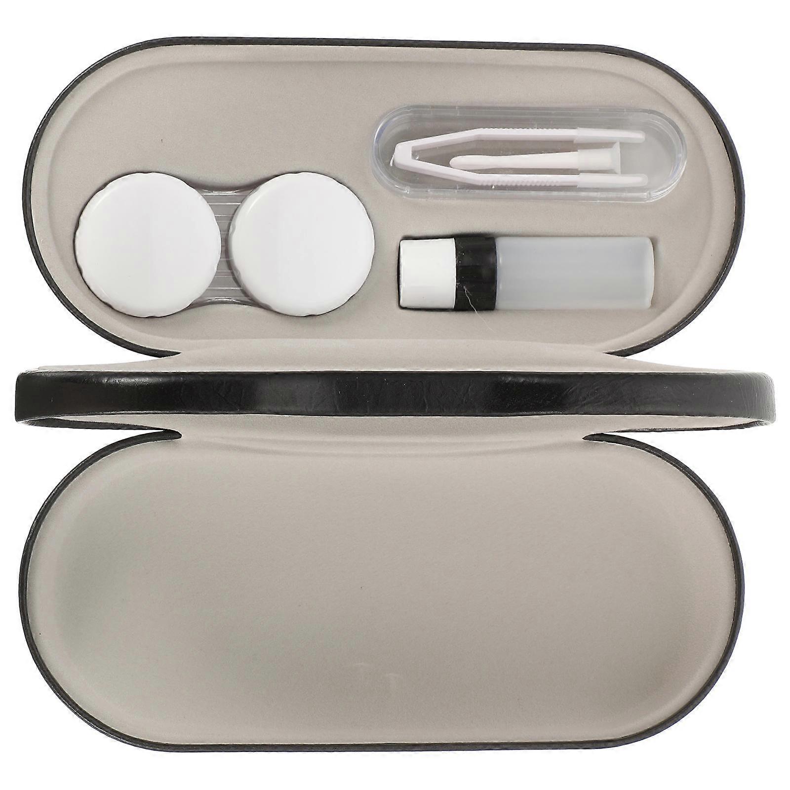 Double Layer Glasses Case 1 Set Portable Eyewear Organizer For Daily Use With Hard Shell Elegant Appearance