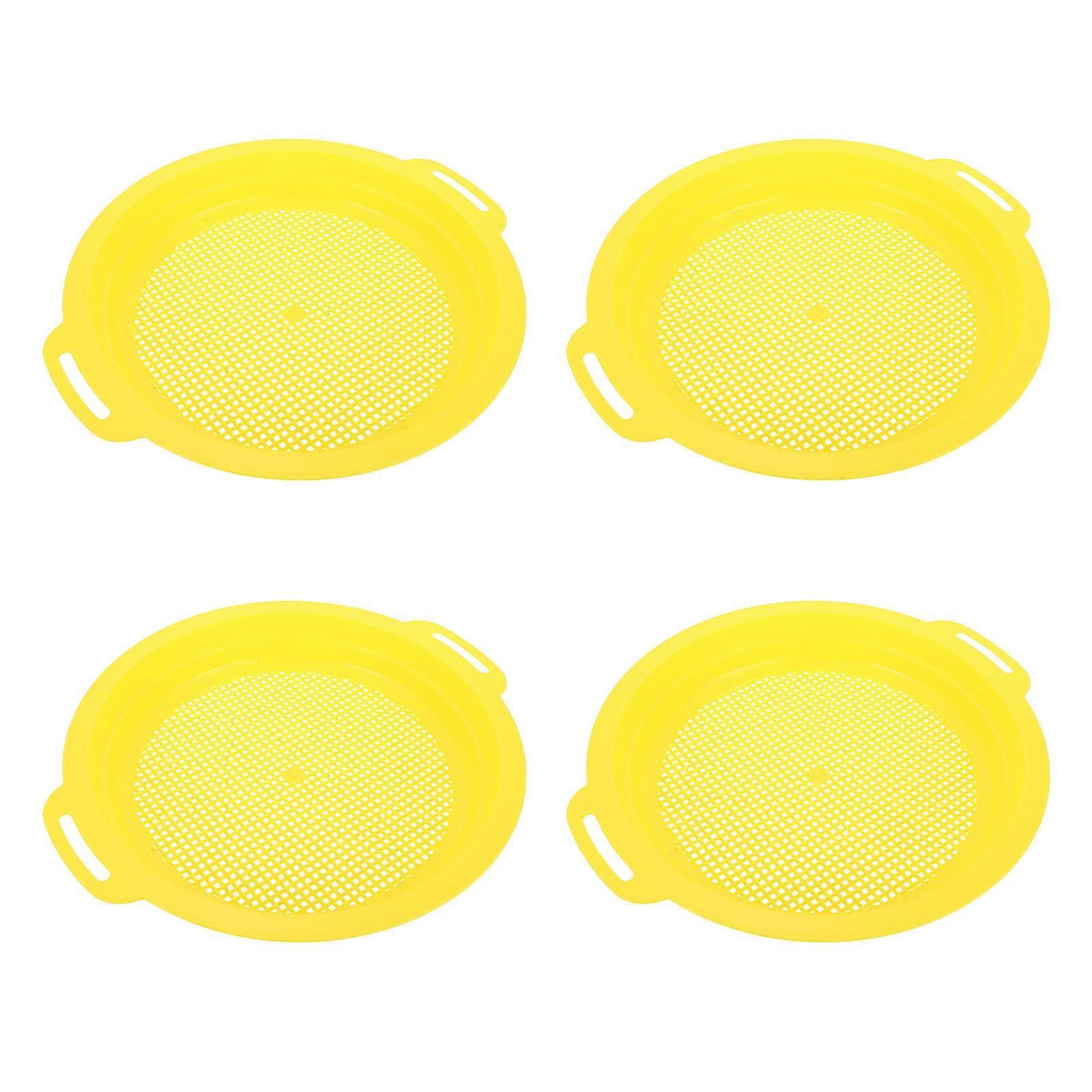 Beach Sand Sieve Toys 4Pcs Sand Filtering Children Playthings 24.2X22.3X3CM Imaginative Fun