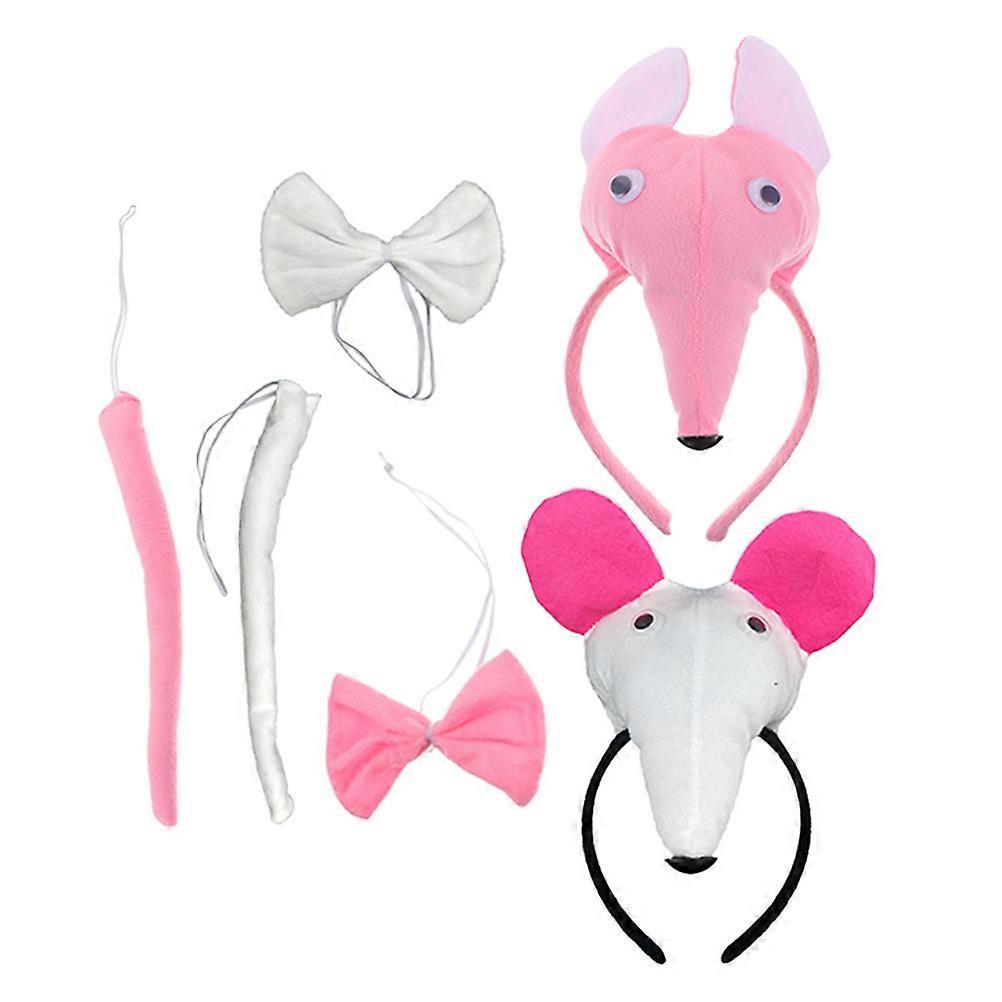 Versatile Mouse Ears Headband Accessory Suitable For Various Occasions Like Weddings And Birthdays Made From Soft Material 6Pcs