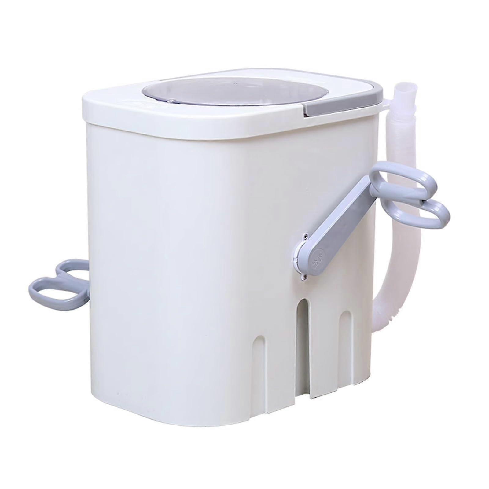 Washing Machine Without Electricity, Portable Pedal Washing Machine for Camping, Dorms, and Travel with Spin Cycle