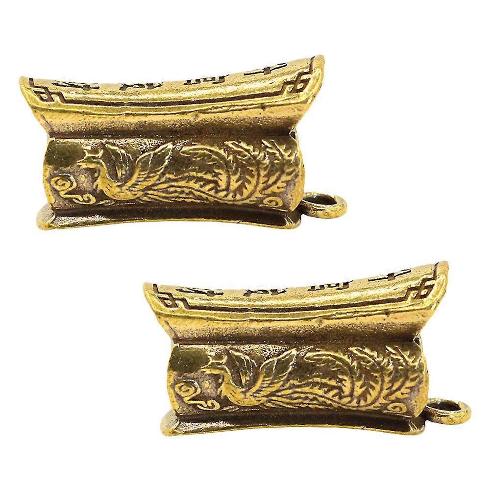 Golden Coffin Bag Decoration For Daily Use Friends Retro Design 2Pcs
