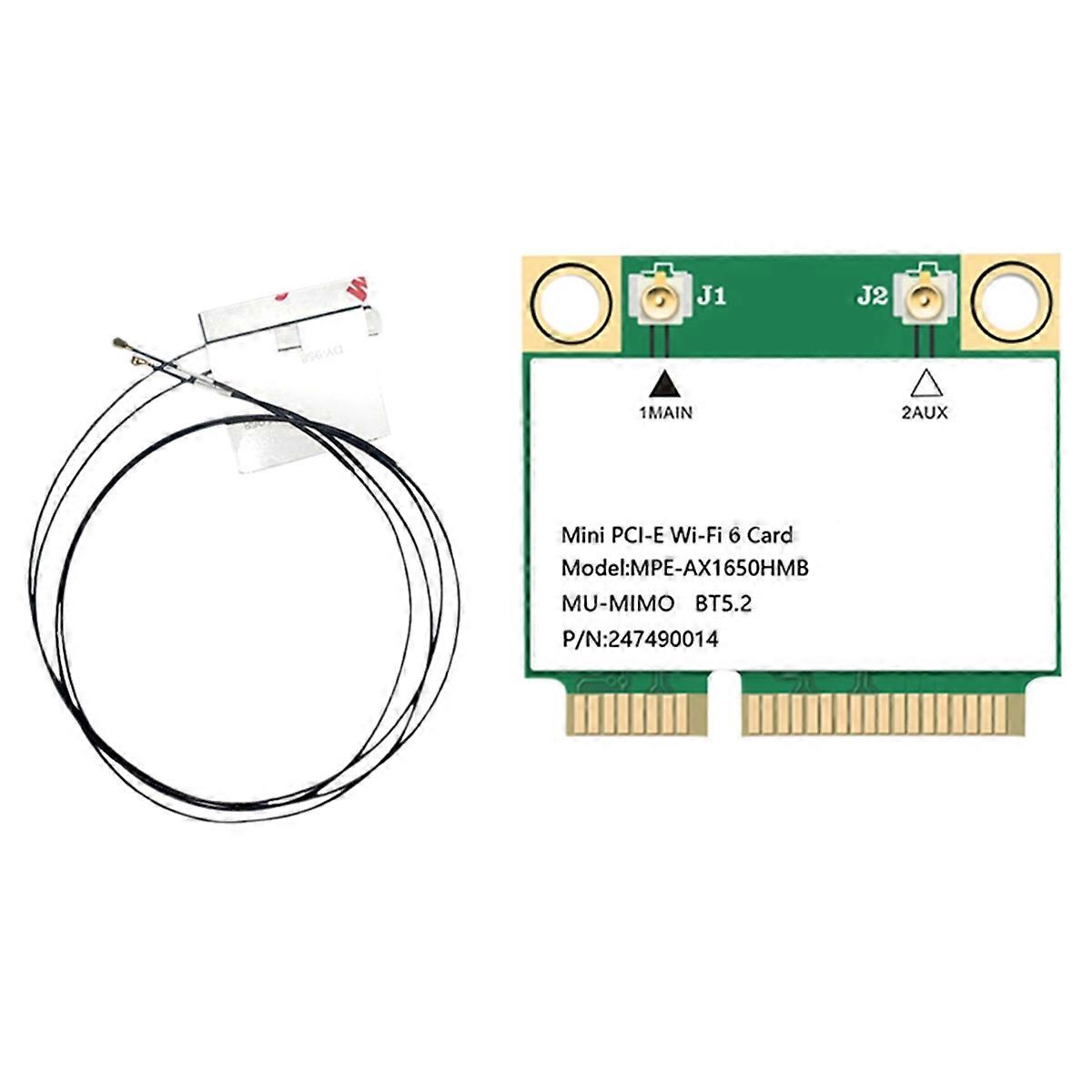 Carte Wi-Fi sans fil AX1650 2,4 G/5 G 2 974 M double bande AX1650 WIFI6