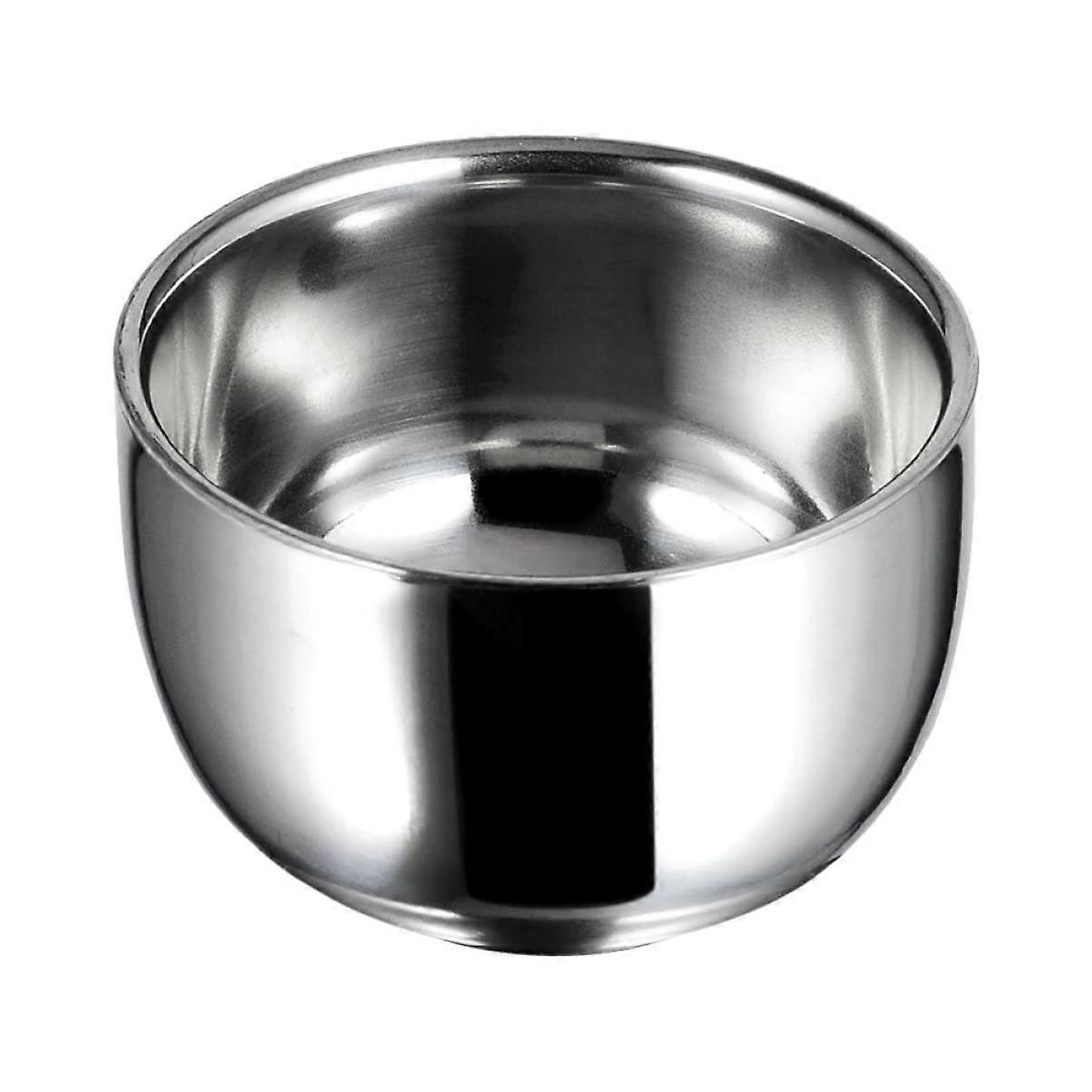 Stainless Steel Shaving Bowl Shaving Bowl For Men Foamy Shaving Container 1Piece Shaving Tool For Home