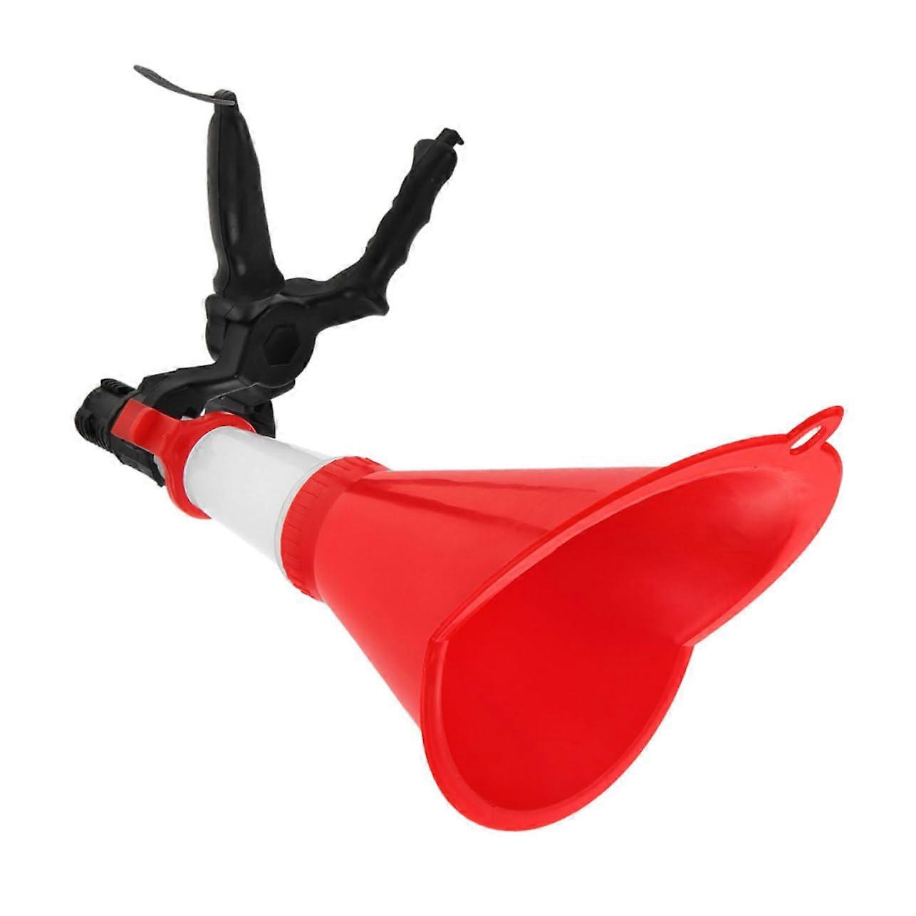 Adjustable Oil Funnel for Engines Universal Filling Tool for Cars and Motorcycles User-Friendly Design Red Color