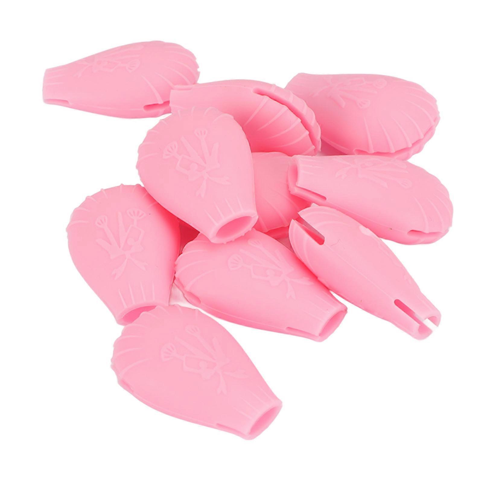 10pcs Eye Shadow Brush Covers Soft Silicone Dust Proof Makeup Brush Protector Covers 