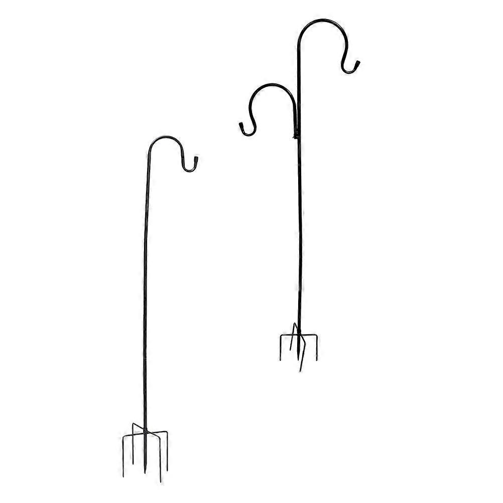 Garden Shepherds Hooks 2Pcs Hook Upright Posture Garden Decoration Weather Resistant 14X35X124CM
