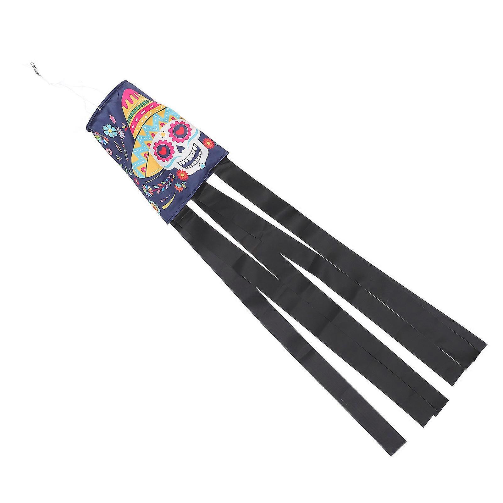 Skull Shape Banner Pendant Decoration Flag For Day Of The Dead Occasion In Suitable For Decorators 1Pcs