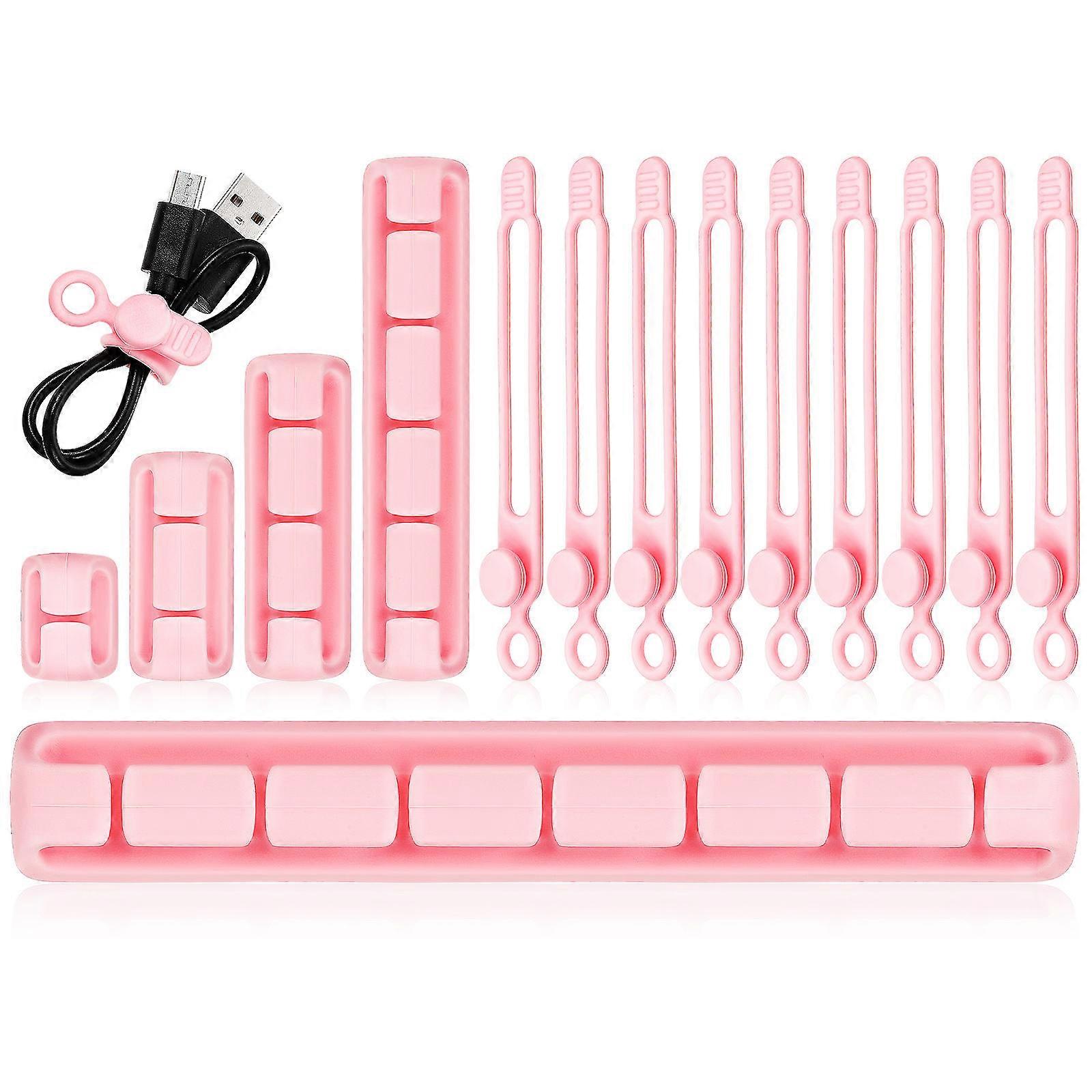 Electric Cord Organizers 15pcs Adhesive Cable Ties Wire Management Holders Durable Self Adhesive Design for Neat Power Cord Storage and Organization