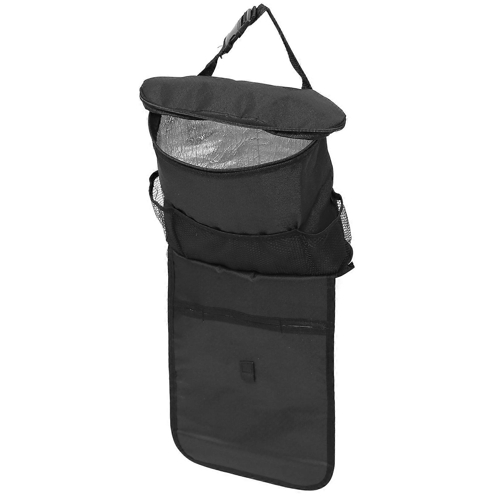 Car Seat Back Organizer with Multi Pocket & Insulated Cooler Bag for Snacks and Drinks – Lightweight and Portable Storage Solution