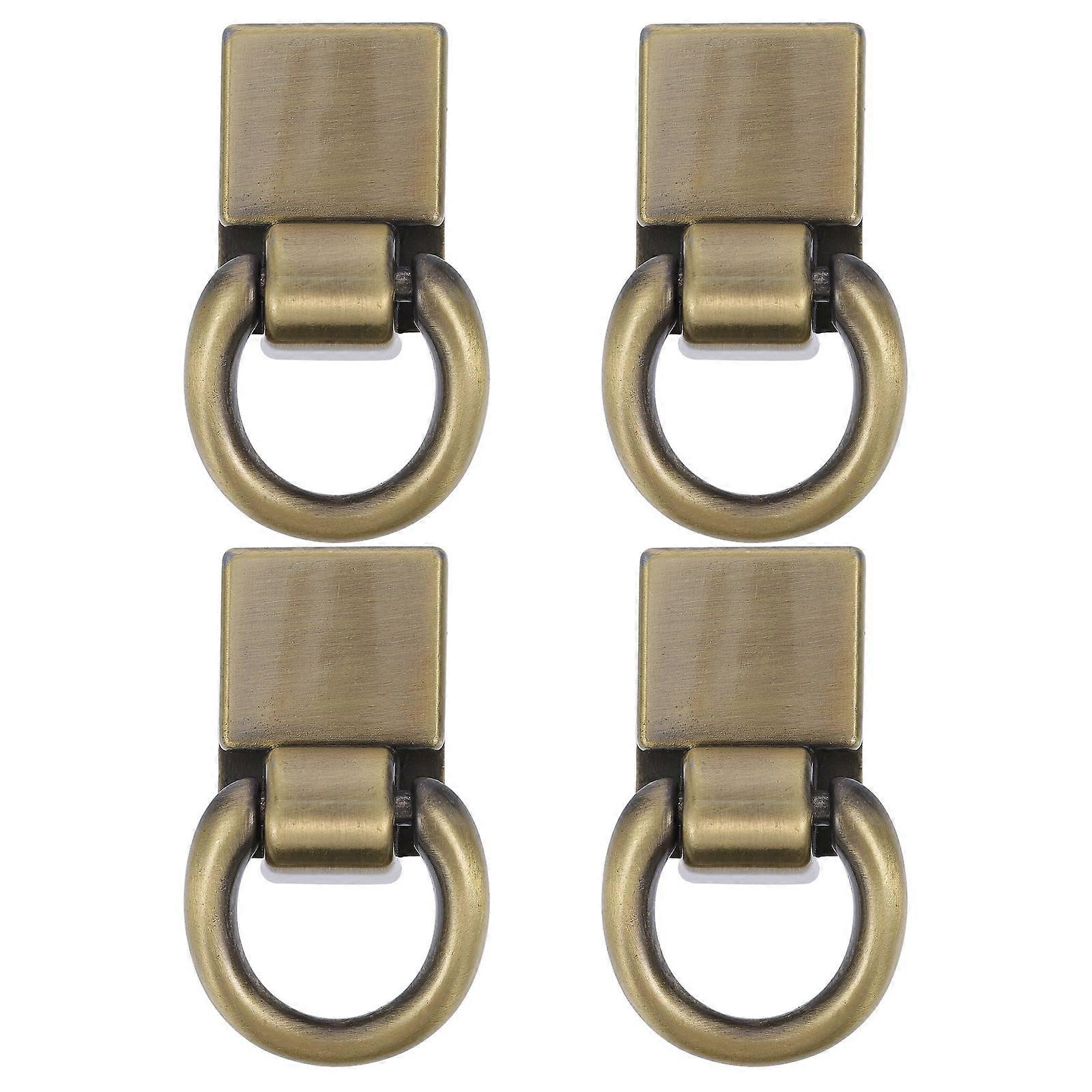4pcs Metal Bag Buckles, Bright Glossy Finish, Chain Replacement for Shoulder Pouches and Suitcases