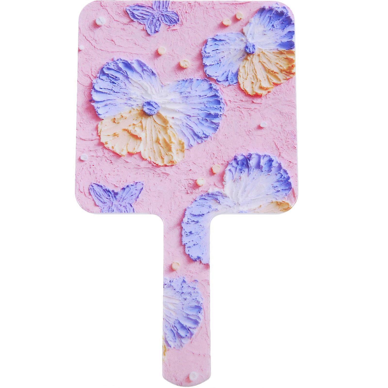 Eyebrow Shaping Hand Mirror For Women Compact Size Square Design 1Set