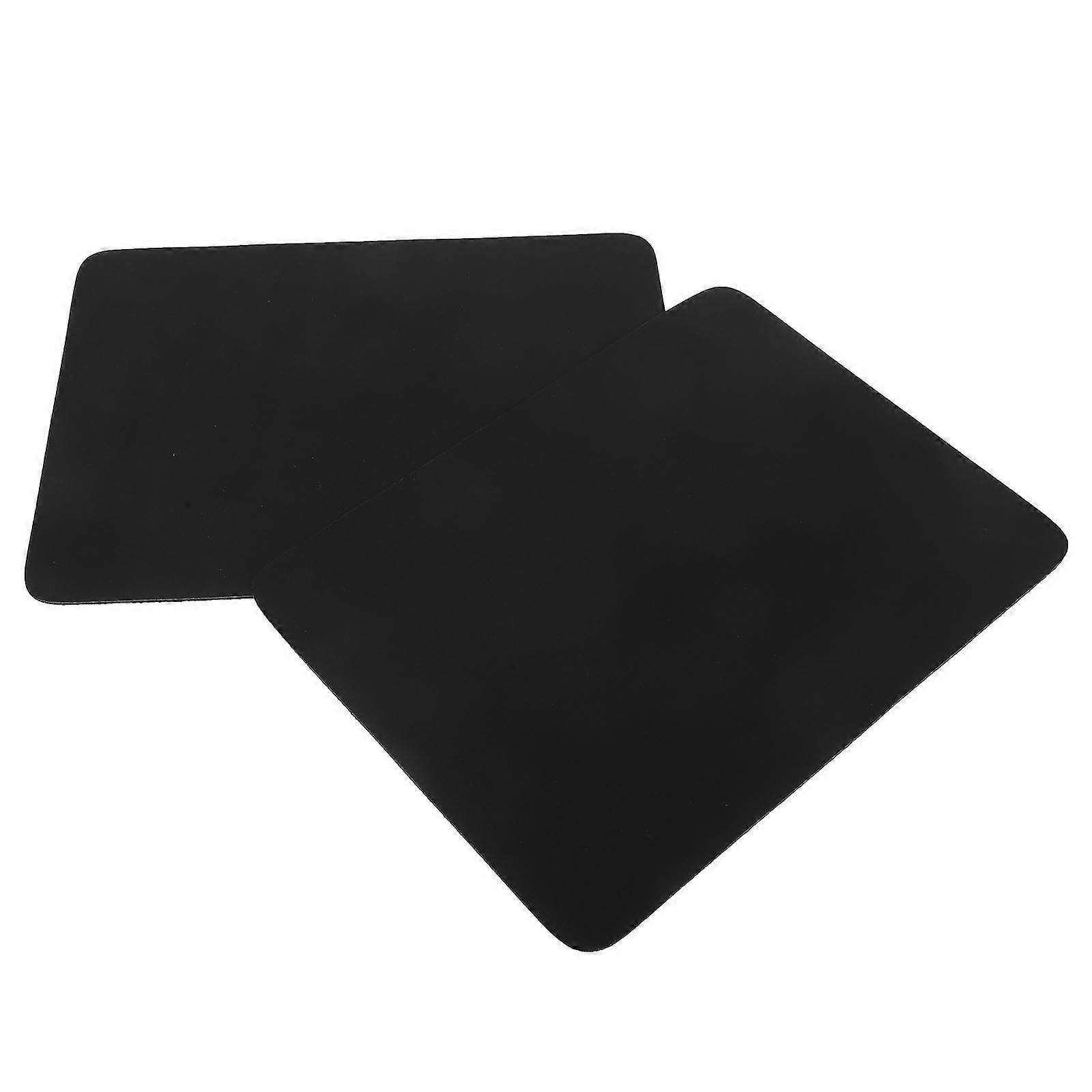 Diatom Mud Drying Mat for Kitchen Countertop with Non-slip and Insulated Design Black 2pcs