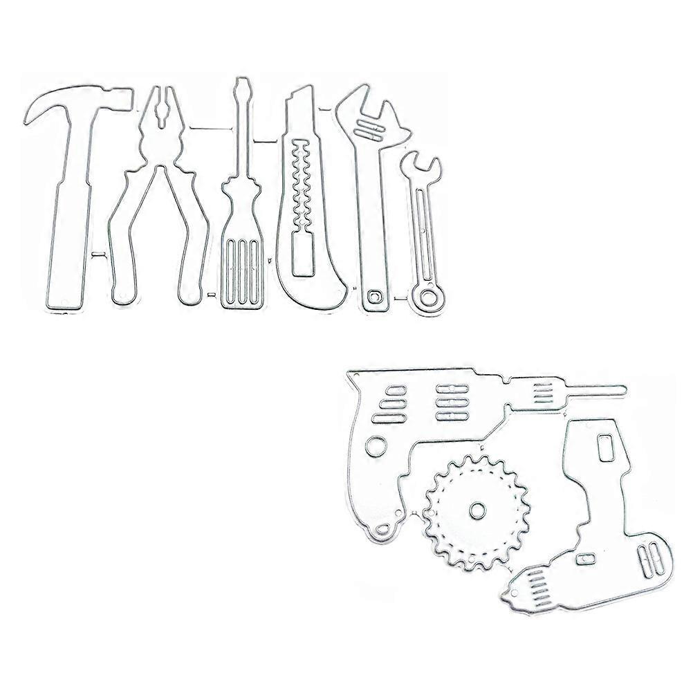 Festival Craft Making Tools 2Pcs Stencil Cutting Die Set Ideal for DIY Projects