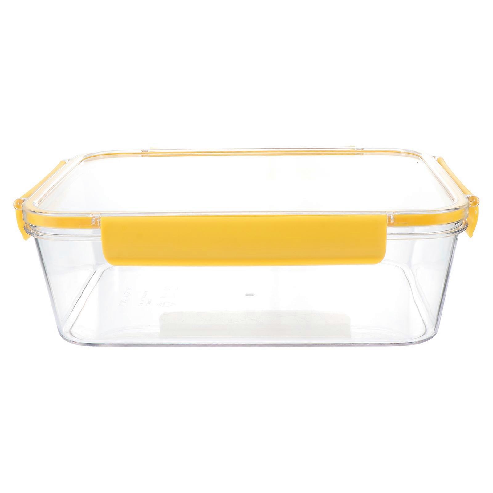 Transparent Kitchen Storage Jar For Food Organization Rectangular Container 1Set Perfect For Households