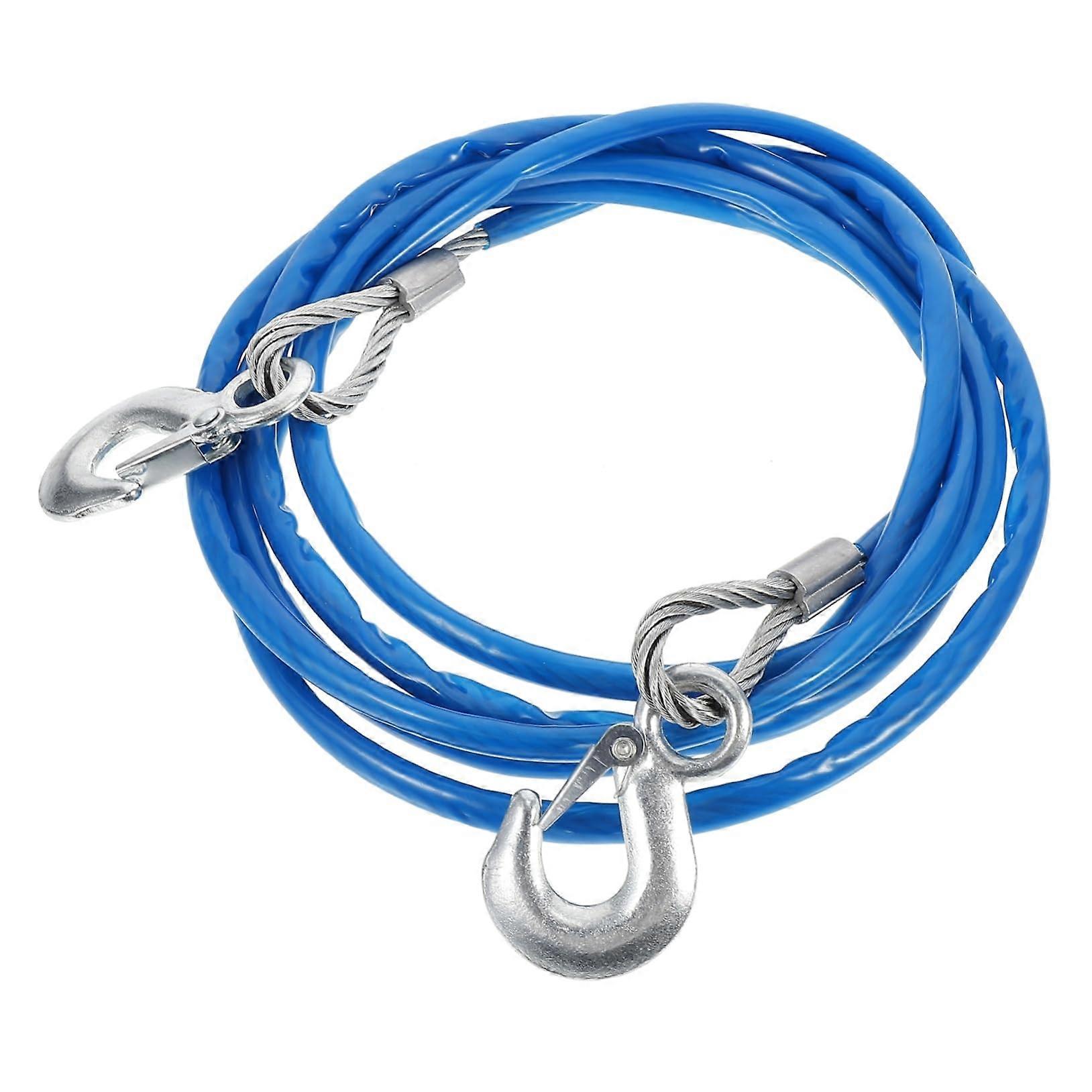 Tow Rope For Vehicle Recovery, Heavy-Duty Rope, Safety Hook, All-Weather Emergency Towing, Durable Car Recovery Rope