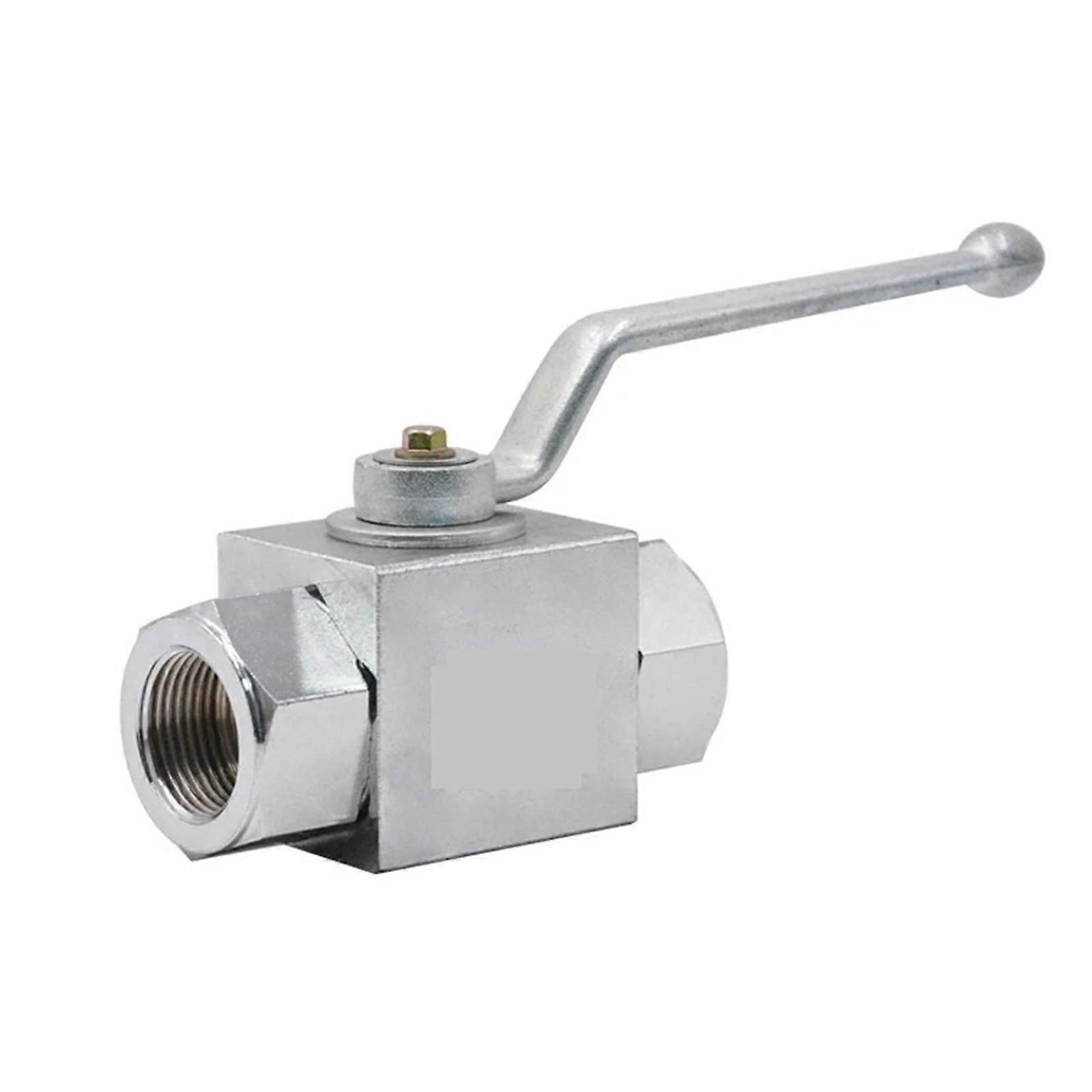 Hydraulic Ball Valve Durable Carbon Steel, Internal/External Thread, DN8-DN50, Outer Thread M14X1.5