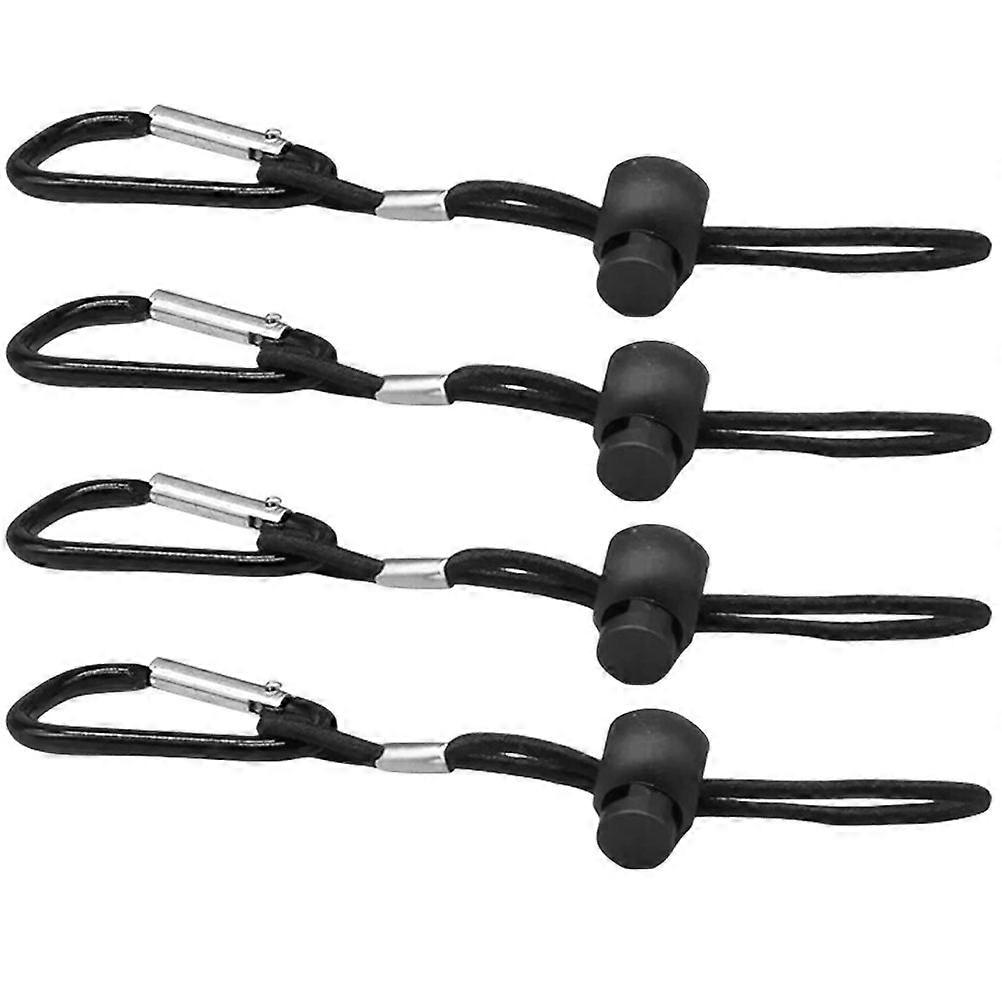 4Pcs Portable Yo-Yo Lanyard For Kids Daily Use In Black Plastic For Storing Yo-Yos
