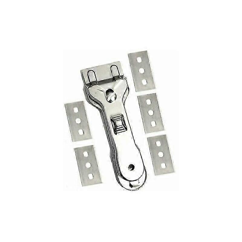 Glass scraper - Ceramic scraper - Ceramic and induction hob scraper 13.2*4.4cm Silver