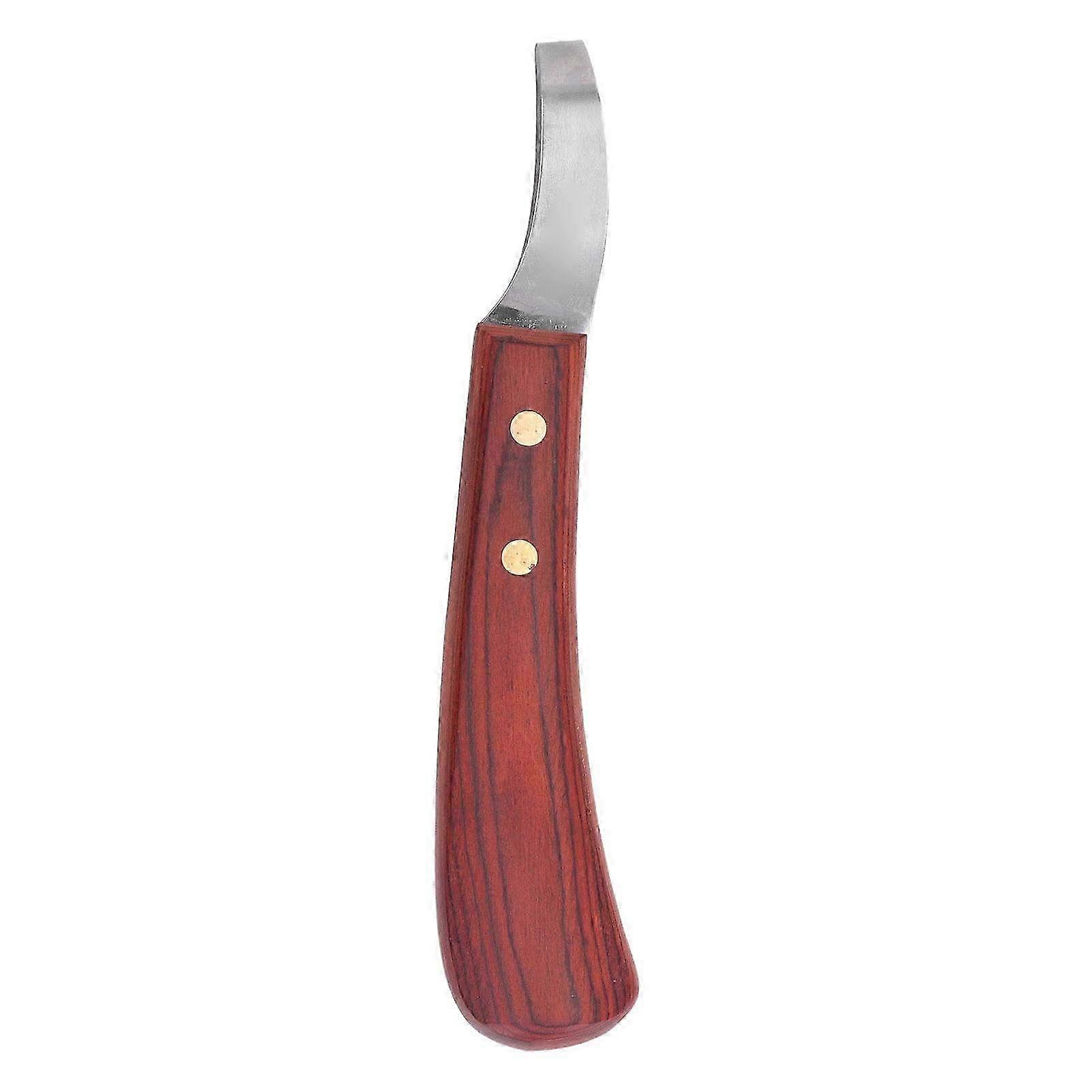 Stainless Steel Hoof Trimmer Shears with Rubber Wood Handle - Multipurpose Cutter for Cattle & Horse Hoof Care