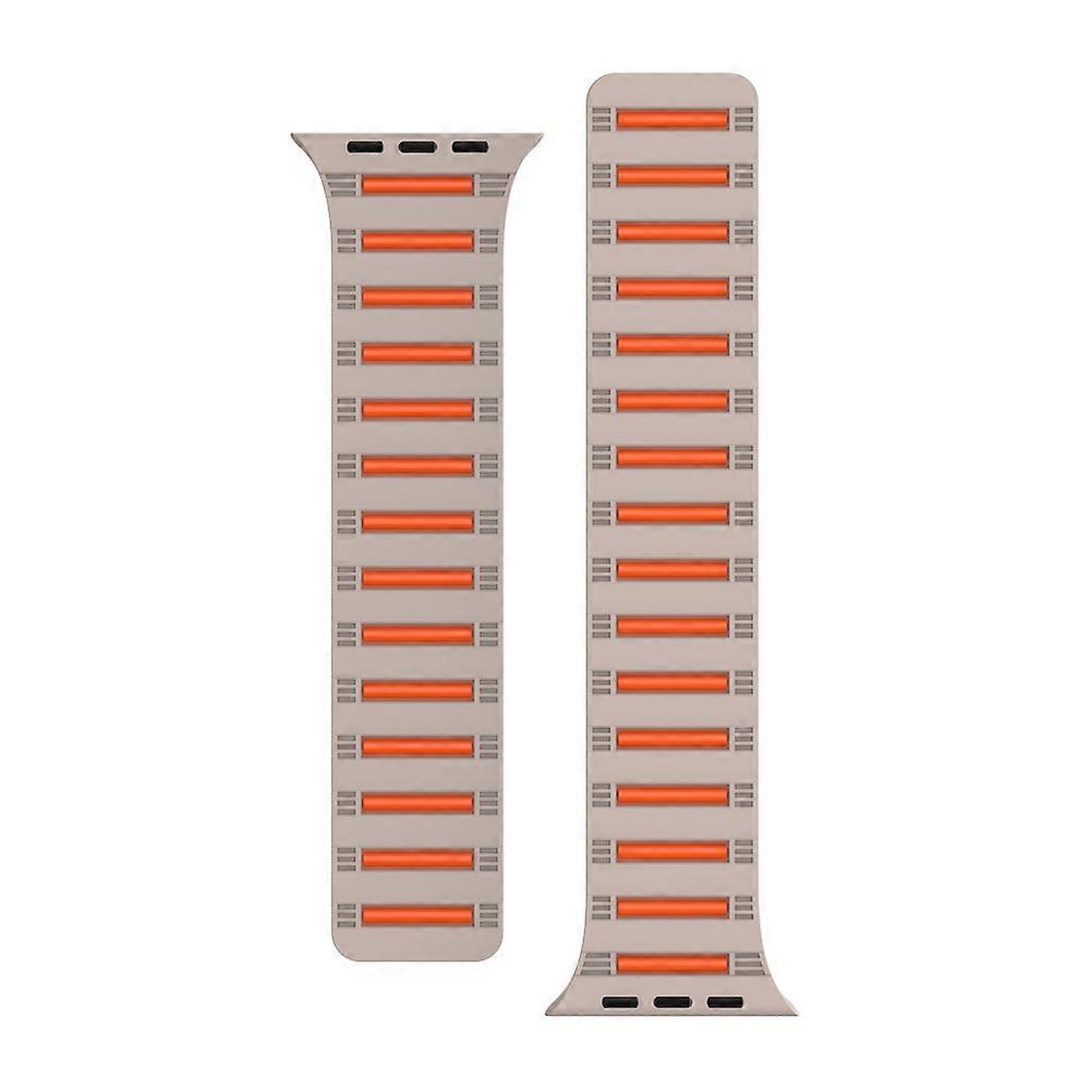 Magnetic Strap Compatible For Apple Watch Series 10 Ultra 9 8 7 SE 6 5 4 3 2 1 46mm 49mm 45mm 44mm 42mm Silicone Watch Band