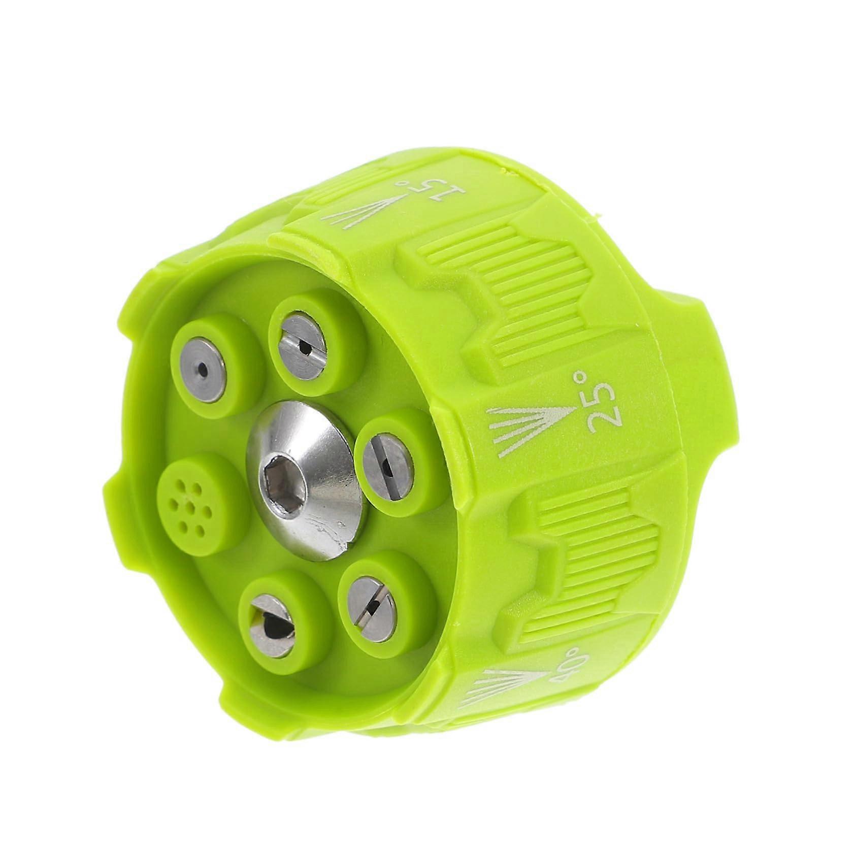Quickconnect pressure cleaner nozzle, multifunction sprayer, green, adjustable, effective for concrete and vinyl surfaces