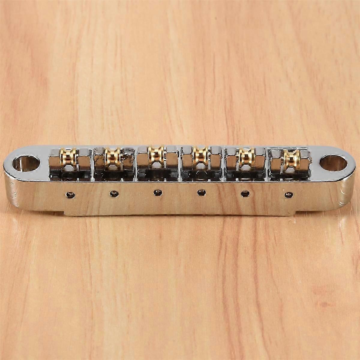 Electric Guitar Roller Saddle Bridge - Compatible with LP Style Models