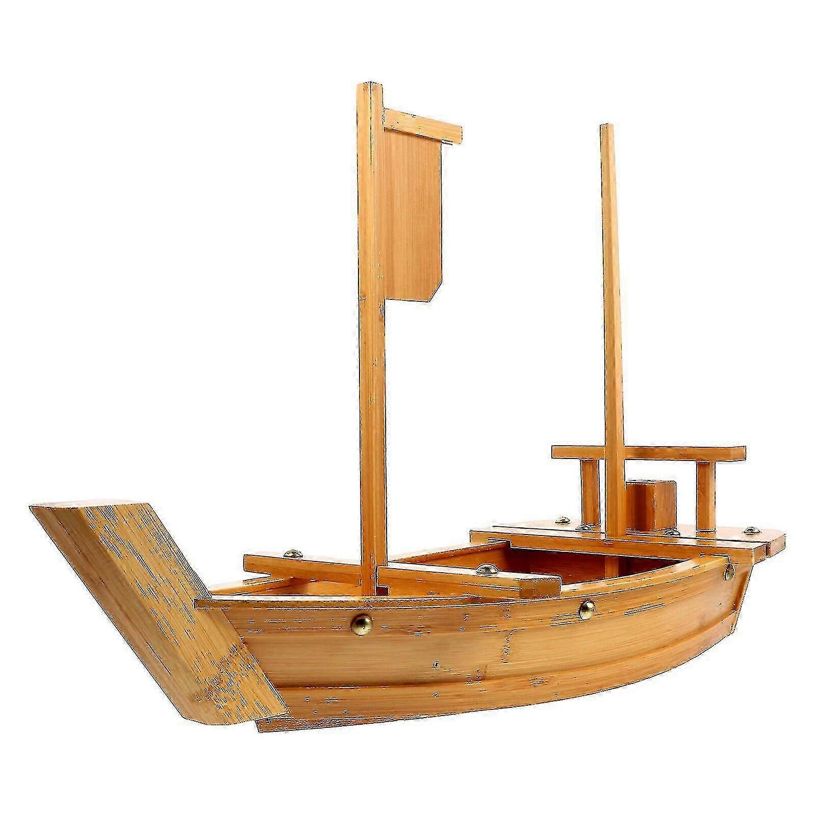 Sushi Platte Holz Sushi Teller Boot geformt Essen Serviertablett Essen Servieren Teller - gut