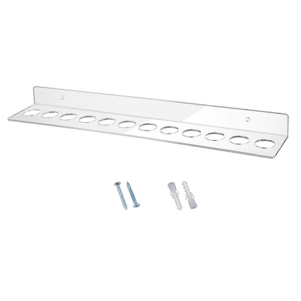 12 Slot Wall Mounted Shear Holder Clear Scissors Holder 2 Pack