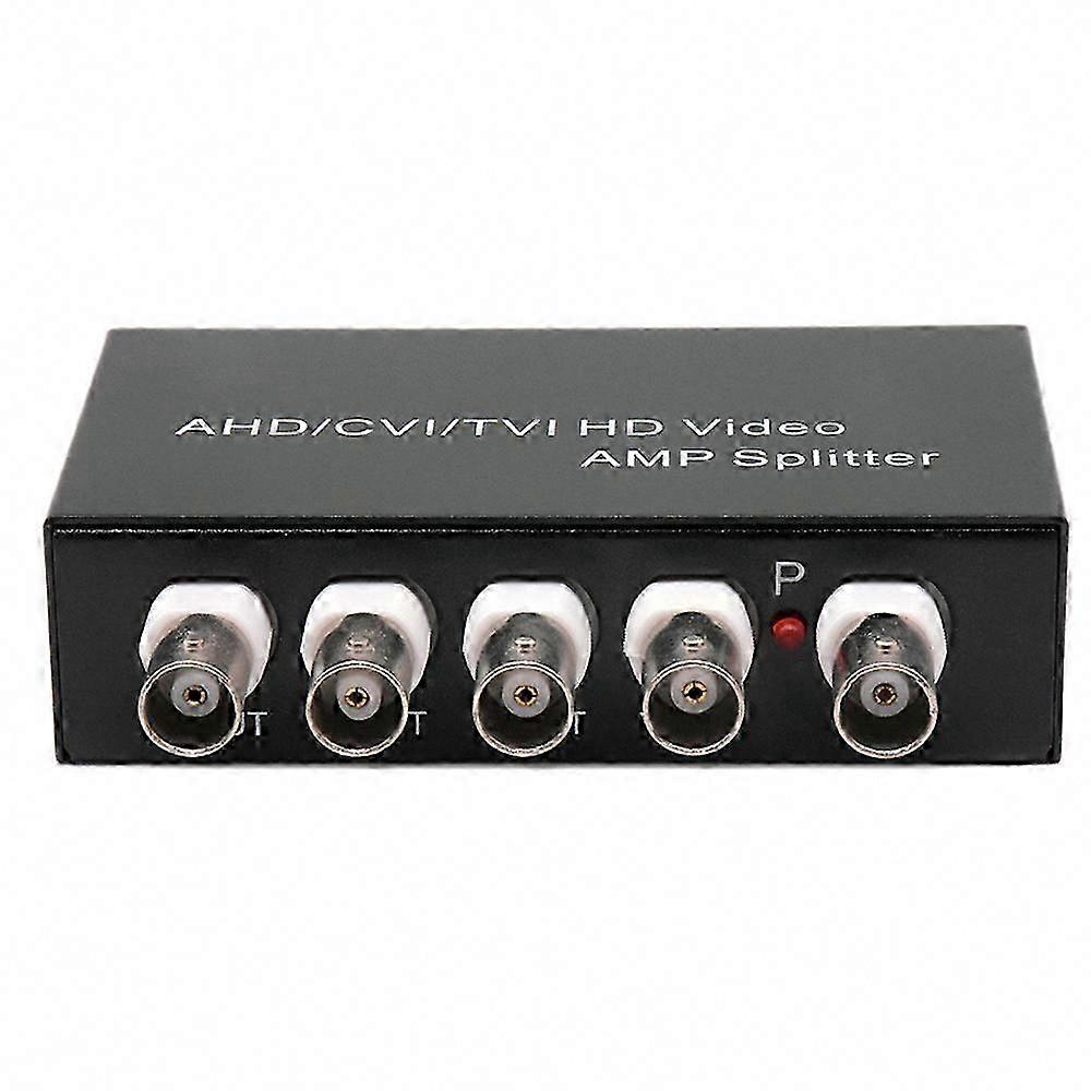 4-Way Video Splitter for AHD CVI TVI HD Coaxial Cameras Signal Distribution