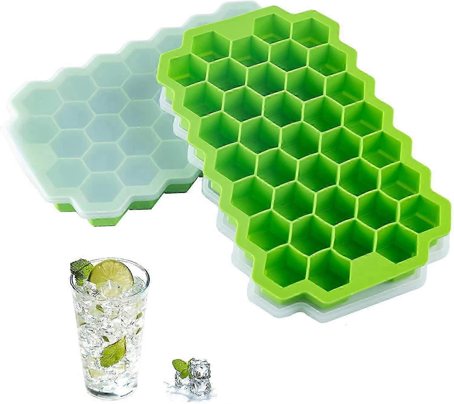 Silicone Ice Cube Trays with Sealing Lid, for Drinks, Whiskey