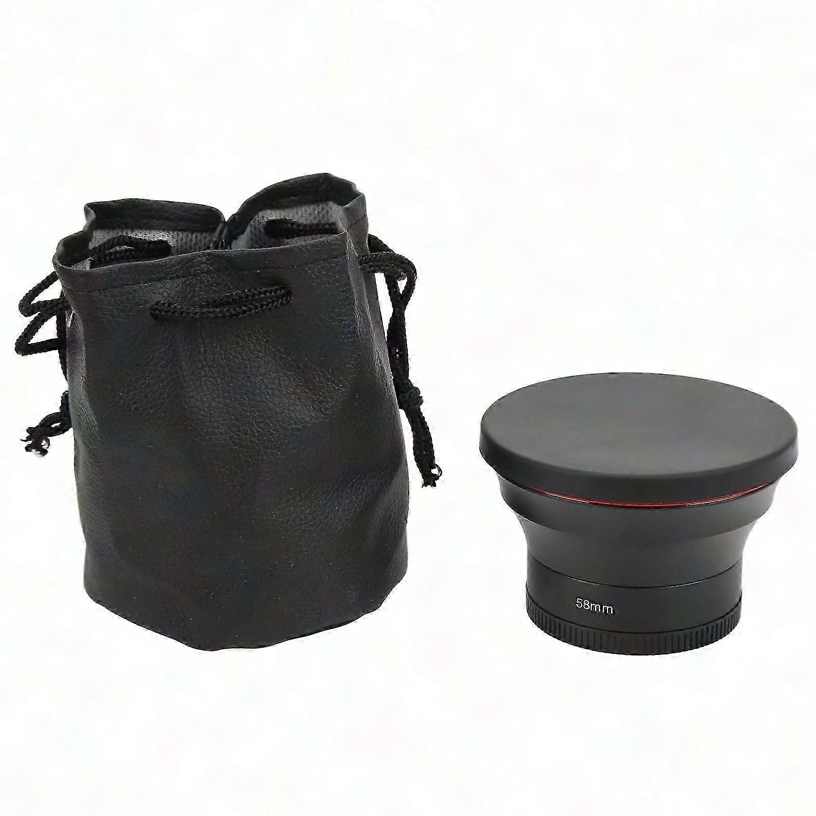 58mm 0.43x Wide Angle Lens with Macro for Landscape Photography - Optical Glass