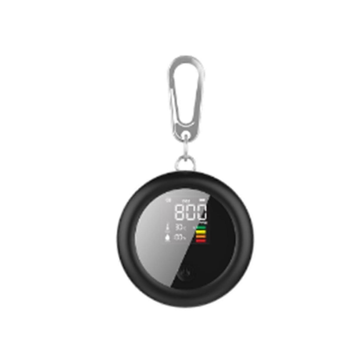 CO2 Monitor Meter Sensor Indoor with Alarm, Air Quality Carbon Dioxide Monitor with 400-5000 PPM-NDIR CO2 Tester(Black)
