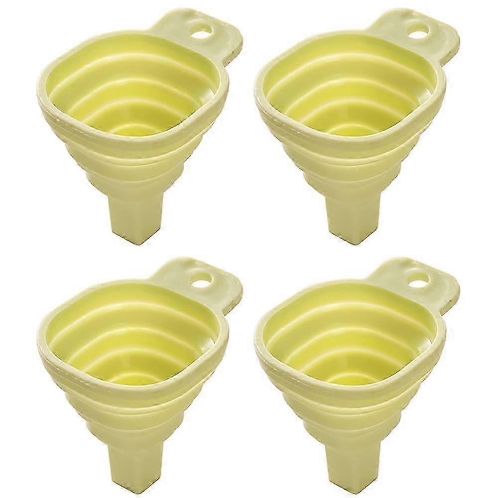 Kitchen Funnel Set of 4,  for Kitchen use, Silicone Collapsible Fun...