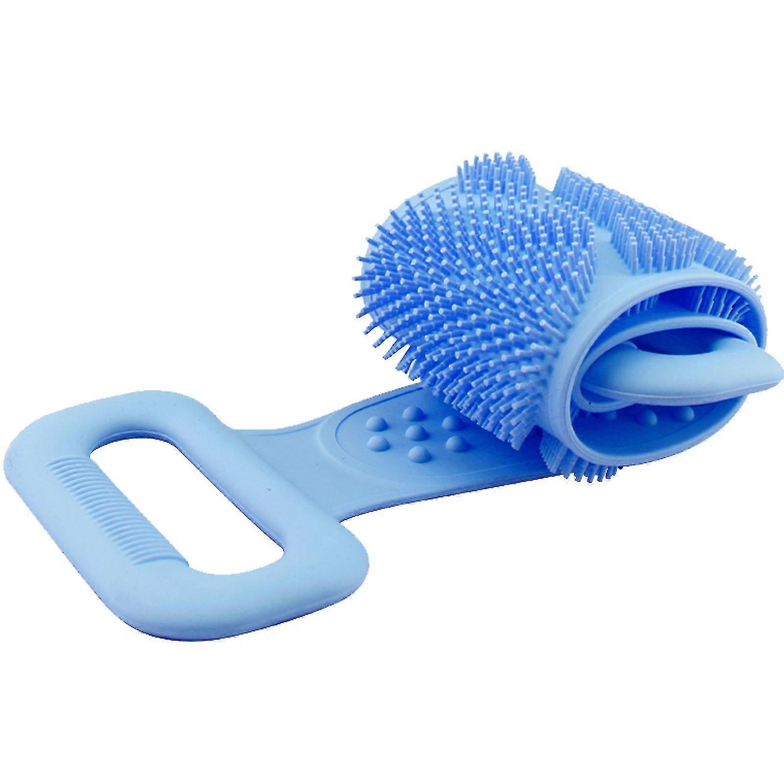 Silicone double-sided bath towel, 70cm long, multi-color, quick exfoliating and dry
