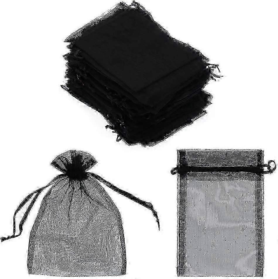 50 Pieces Drawstring Sheer Favor Bags for Wedding and Party Organization Pouches